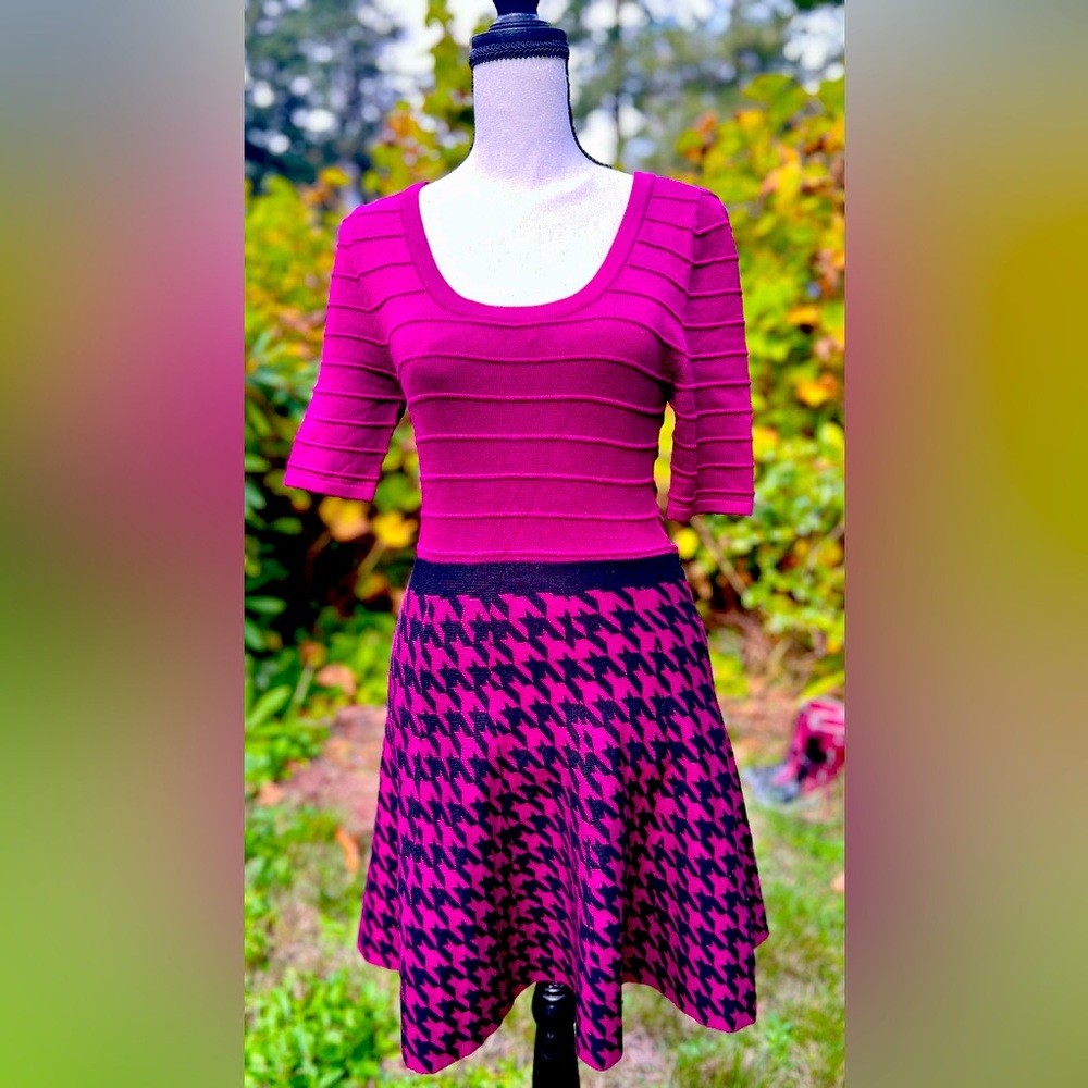 Dark Pink Candies Sweater Dress XS